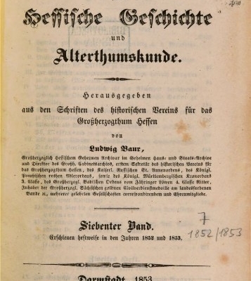 AHGA Band 7 Titelseite