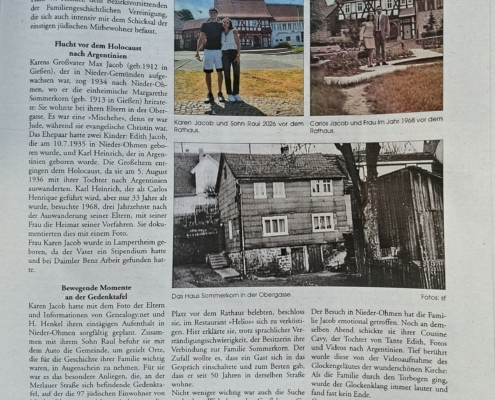 Artikel zu dem Besuch