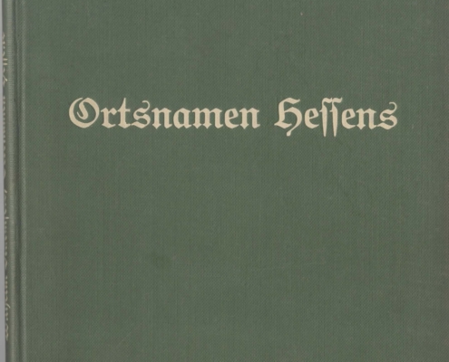 Wilhelm Sturmfels Ortsnamen des Volksstaats Hessens - Titelseite