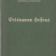 Wilhelm Sturmfels Ortsnamen des Volksstaats Hessens - Titelseite